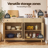 Darrahopens Furniture > Bathroom > Sinks Artiss Buffet Sideboard Cabinet Kitchen Storage Cupboard Marble 2 Drawers Pine In Australia - Darrahopens