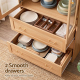 Darrahopens Furniture > Bathroom > Sinks Artiss Buffet Sideboard Cabinets X2 180cm Hutch Storage Kitchen Drawer Door Wood In Australia - Darrahopens