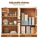 Darrahopens Furniture > Bathroom > Sinks Artiss Buffet Sideboard Cabinets X2 180cm Hutch Storage Kitchen Drawer Door Wood In Australia - Darrahopens