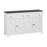 Darrahopens Furniture > Bathroom > Sinks Artiss Buffet Sideboard Storage Cabinet Kitchen Cupboard 2 Drawers 140CM Black In Australia - Darrahopens