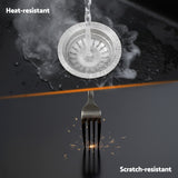 Darrahopens Furniture > Bathroom > Sinks Cefito Kitchen Sink 45x45cm Granite Stone Sink Single Bowl Black