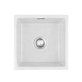 Darrahopens Furniture > Bathroom > Sinks Cefito Kitchen Sink 45x45cm Granite Stone Sink Single Bowl White