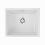 Darrahopens Furniture > Bathroom > Sinks Cefito Kitchen Sink 55x45cm Granite Stone Sink Single Bowl White