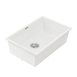 Darrahopens Furniture > Bathroom > Sinks Cefito Kitchen Sink 70x45cm Granite Stone Sink Single Bowl White