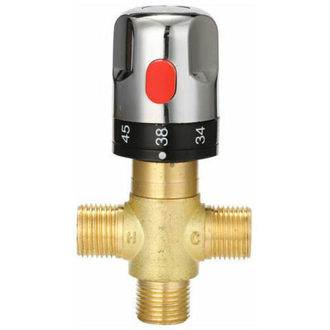 Darrahopens Furniture > Bathroom > Tap & Sink Accessories Adjustable Thermostatic Bathroom Faucet, Brass, Water Mixer, Hot/Cold Water, Temperature Control Valve