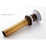 Darrahopens Furniture > Bathroom > Tap & Sink Accessories Antique Glass Basin Drain Popup Sink Waste