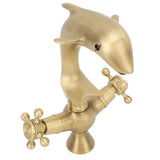 Darrahopens Furniture > Bathroom > Tap & Sink Accessories Bathroom Sink Faucet Copper Antique Dolphin Double Lever Washbasin Mixer Tap for Kitchen Toilet Bathtub In Australia - Darrahopens