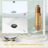 Brass Sink Drain Pipe With Spring Mechanism And Bolt | darrahopens.com.au Premium AU Stock