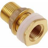 Darrahopens Furniture > Bathroom > Tap & Sink Accessories Brass Water Connection 1/2 Inch 4.2cm Feed Through for Faucet Barrel Rainwater Tanks