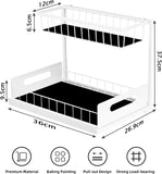 CARLA HOME 2 pack Under Sink Organiser with Sliding Drawers & 2 tier for Kitchen & Bathroom | darrahopens.com.au Premium AU Stock