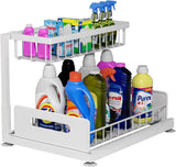 CARLA HOME 2 pack Under Sink Organiser with Sliding Drawers & 2 tier for Kitchen & Bathroom | darrahopens.com.au Premium AU Stock