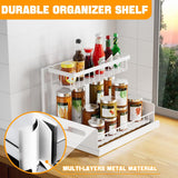 CARLA HOME 2 Tier Under Sink Organiser with Sliding Drawers for Kitchen & Bathroom | darrahopens.com.au Premium AU Stock