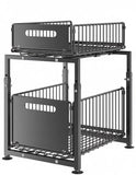 CARLA HOME 2-Tier Under Sink Organizer with Sliding Drawers & Height Adjustable for Kitchen Bathroom Cabinet Organization | darrahopens.com.au Premium AU Stock