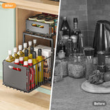 CARLA HOME 2-Tier Under Sink Organizer with Sliding Drawers & Height Adjustable for Kitchen Bathroom Cabinet Organization | darrahopens.com.au Premium AU Stock