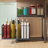 CARLA HOME 2-Tier Under Sink Organizer with Sliding Drawers & Height Adjustable for Kitchen Bathroom Cabinet Organization | darrahopens.com.au Premium AU Stock