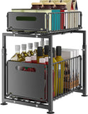 CARLA HOME 2-Tier Under Sink Organizer with Sliding Drawers & Height Adjustable for Kitchen Bathroom Cabinet Organization | darrahopens.com.au Premium AU Stock