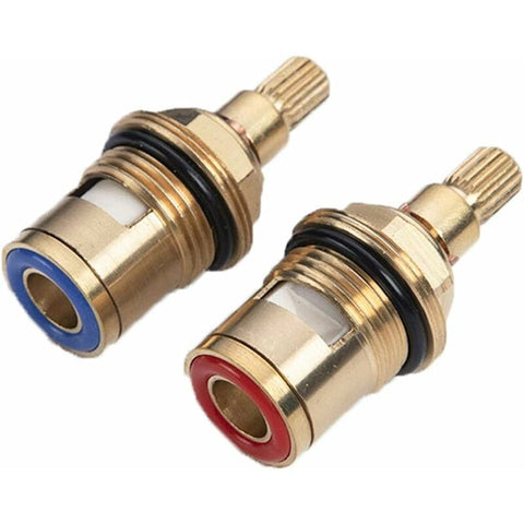 Darrahopens Furniture > Bathroom > Tap & Sink Accessories Ceramic Faucet Insert Hot and Cold 1/2 Inch