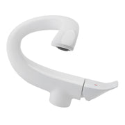 Darrahopens Furniture > Bathroom > Tap & Sink Accessories Copper Basin Faucet Multipurpose Modern Simple Exquisite Adjustable Cold Hot Water Bathroom Sink Faucet for Bathroom White In Australia - Darrahopens