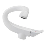 Darrahopens Furniture > Bathroom > Tap & Sink Accessories Copper Basin Faucet Multipurpose Modern Simple Exquisite Adjustable Cold Hot Water Bathroom Sink Faucet for Bathroom White In Australia - Darrahopens