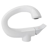 Darrahopens Furniture > Bathroom > Tap & Sink Accessories Copper Basin Faucet Multipurpose Modern Simple Exquisite Adjustable Cold Hot Water Bathroom Sink Faucet for Bathroom White In Australia - Darrahopens
