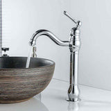 Darrahopens Furniture > Bathroom > Tap & Sink Accessories Retro Swivel Basin Mixer Tap, 360 Degree Rotating, Single Lever, High Spout, Hot and Cold Water, Chrome In Australia - Darrahopens