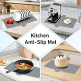 Darrahopens Furniture > Bathroom > Tap & Sink Accessories Silicone Kitchen Sink Divider Mat – Heat Resistant Counter Protection Pad for Double Basin, Dishwasher Safe(Grey) In Australia - Darrahopens