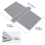 Darrahopens Furniture > Bathroom > Tap & Sink Accessories Silicone Kitchen Sink Divider Mat – Heat Resistant Counter Protection Pad for Double Basin, Dishwasher Safe(Grey) In Australia - Darrahopens