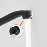 Single Handle Kitchen Faucet Wall Mounted High Quality Brass Body Black Projection 200Mm（G1/2） | darrahopens.com.au Premium AU Stock