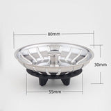 Darrahopens Furniture > Bathroom > Tap & Sink Accessories Sink drain stopper - Strainer - 80 mm - Stainless steel - Silver