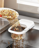 Darrahopens Furniture > Bathroom > Tap & Sink Accessories Sink Strainer & Drip Rack - With Suction Cup & Removable Strainer Tray - For Vegetables & Food Waste - Black