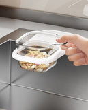 Darrahopens Furniture > Bathroom > Tap & Sink Accessories Sink Strainer & Drip Rack - With Suction Cup & Removable Strainer Tray - For Vegetables & Food Waste - Black