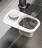 Darrahopens Furniture > Bathroom > Tap & Sink Accessories Sink Strainer & Drip Rack - With Suction Cup & Removable Strainer Tray - For Vegetables & Food Waste - Black