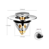 Darrahopens Furniture > Bathroom > Tap & Sink Accessories Universal Sink Drain Filter Stainless Steel Hair Catcher, 1.33 to 1.49 in