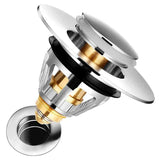 Darrahopens Furniture > Bathroom > Tap & Sink Accessories Universal Sink Drain Filter Stainless Steel Hair Catcher, 1.33 to 1.49 in
