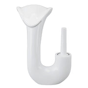 Darrahopens Furniture > Bathroom > Tap & Sink Accessories Waterfall Basin Faucet Single Handle Copper Modern Hot Cold Vanity Mixer Tap for Bathroom Toilet White In Australia - Darrahopens