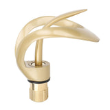 Darrahopens Furniture > Bathroom > Tap & Sink Accessories Waterfall Bathroom Faucet Single Handle Hot Cold Bathroom Sink Faucet Vanity Faucet Snake Head Shape Brushed Gold In Australia - Darrahopens