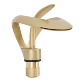 Darrahopens Furniture > Bathroom > Tap & Sink Accessories Waterfall Bathroom Faucet Single Handle Hot Cold Bathroom Sink Faucet Vanity Faucet Snake Head Shape Brushed Gold In Australia - Darrahopens