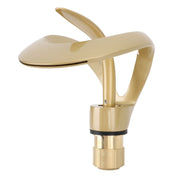 Darrahopens Furniture > Bathroom > Tap & Sink Accessories Waterfall Bathroom Faucet Single Handle Hot Cold Bathroom Sink Faucet Vanity Faucet Snake Head Shape Brushed Gold In Australia - Darrahopens