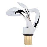 Darrahopens Furniture > Bathroom > Tap & Sink Accessories Waterfall Bathroom Faucet Single Handle Hot Cold Bathroom Sink Faucet Vanity Faucet Snake Head Shape Electroplated In Australia - Darrahopens