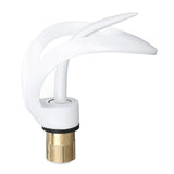 Darrahopens Furniture > Bathroom > Tap & Sink Accessories Waterfall Bathroom Faucet Single Handle Hot Cold Bathroom Sink Faucet Vanity Faucet Snake Head Shape White In Australia - Darrahopens