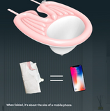 Darrahopens Furniture > Bathroom > Toilets Black Inflatable Hair Washing Basin with Drain Tube and Pump for Seniors Bedridden and Pregnant Women - Portable Home Shampoo Basin for Easy Hair Care