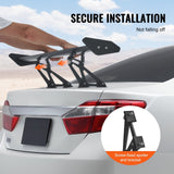 Darrahopens Furniture > Bathroom > Toilets VEVOR GT Wing Car Spoiler, 43.3 inch Universal Spoiler with Single Deck, Adjustable Lightweight Aluminum, Car Rear Spoiler Wing, Racing Spoiler BGW/JDM Drift Black