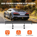 Darrahopens Furniture > Bathroom > Toilets VEVOR GT Wing Car Spoiler, 43.3 inch Universal Spoiler with Single Deck, Adjustable Lightweight Aluminum, Car Rear Spoiler Wing, Racing Spoiler BGW/JDM Drift Black