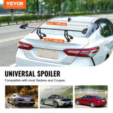 Darrahopens Furniture > Bathroom > Toilets VEVOR GT Wing Car Spoiler, 43.3 inch Universal Spoiler with Single Deck, Adjustable Lightweight Aluminum, Car Rear Spoiler Wing, Racing Spoiler BGW/JDM Drift Black