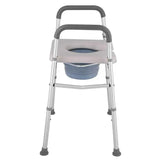 Darrahopens Furniture > Bathroom > Toilets White Heavy Duty Bedside Commode, Raised Toilet Seat, Shower Chair, Adjustable Height 75.5-88cm In Australia - Darrahopens