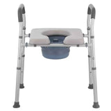 Darrahopens Furniture > Bathroom > Toilets White Heavy Duty Bedside Commode, Raised Toilet Seat, Shower Chair, Adjustable Height 75.5-88cm In Australia - Darrahopens