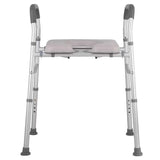 Darrahopens Furniture > Bathroom > Toilets White Heavy Duty Bedside Commode, Raised Toilet Seat, Shower Chair, Adjustable Height 75.5-88cm In Australia - Darrahopens