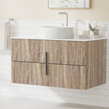 Darrahopens Furniture > Bathroom > Vanity Units Cefito Vanity Unit 900mm Bathroom Cabinet Storage Wall Hung Timber Front Pine