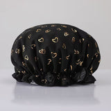 Darrahopens Furniture > Bathroom > Vanity Units Women's Double-Layer Waterproof Shower Cap-black In Australia - Darrahopens