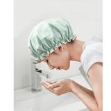 Darrahopens Furniture > Bathroom > Vanity Units Women's Double-Layer Waterproof Shower Cap-black In Australia - Darrahopens